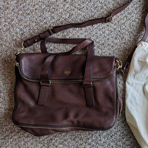 Fossil Leather Laptop Bag
